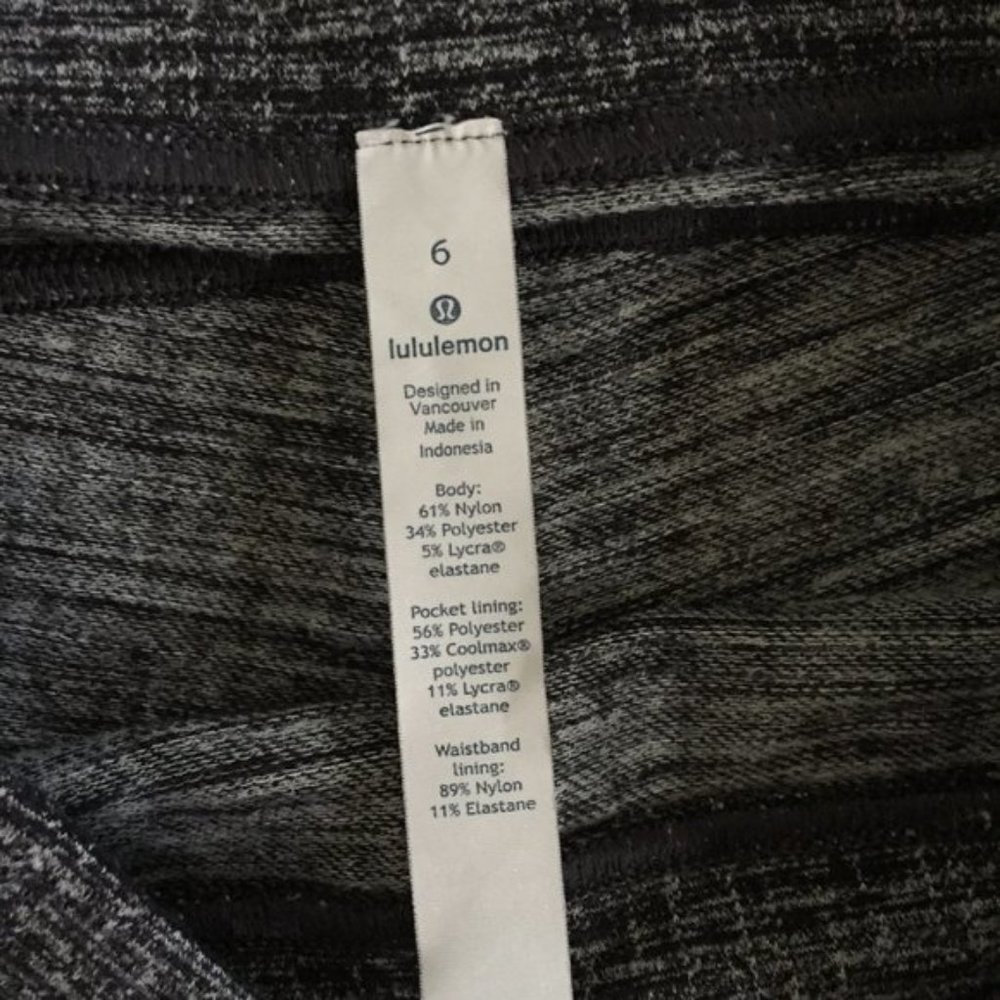 Lululemon Run On Jogger Ringspun Denim Black White - Picture 11 of 15